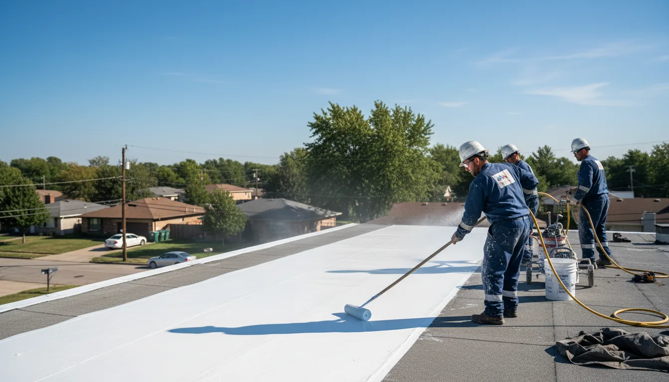 Commercial roof coating in Canton, MS near me
